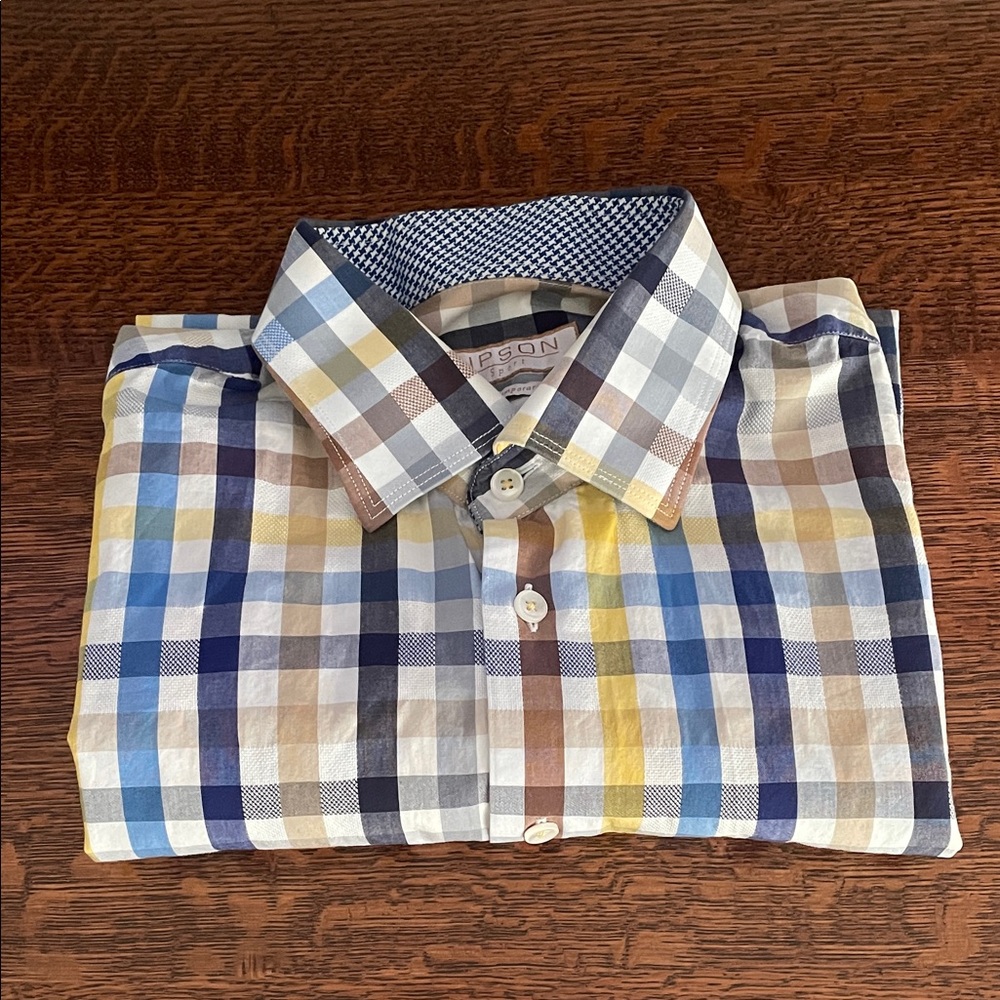 Lipson Sport Men's Multicolor Checkered Shirt